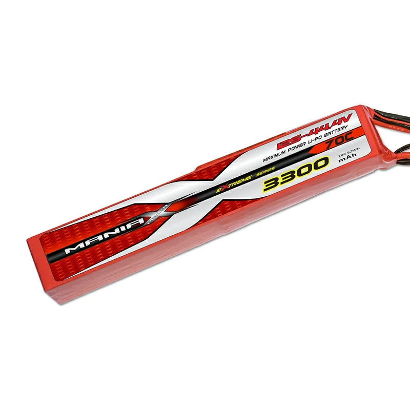 12S-44.4V 3300mAh 70C اسٹک لیپو بیٹری