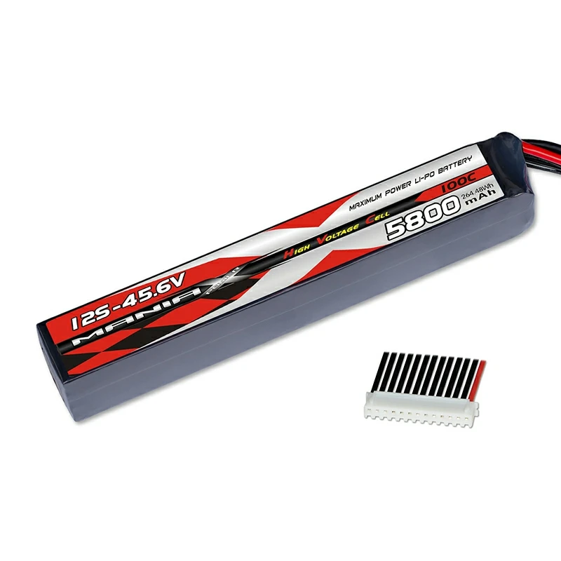 12S-45.6V 5800mAh 100C اسٹک 13pin-XHR Lipo بیٹری