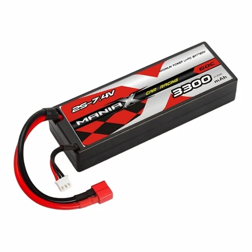 2S-7.4V 3300mAh 60C ہارڈ کیس ریسنگ کار بیٹری
