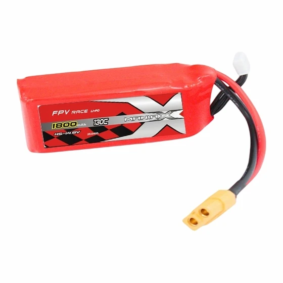 4S-14.8V 1800mAh 130C FPV ریسنگ Lipo بیٹری