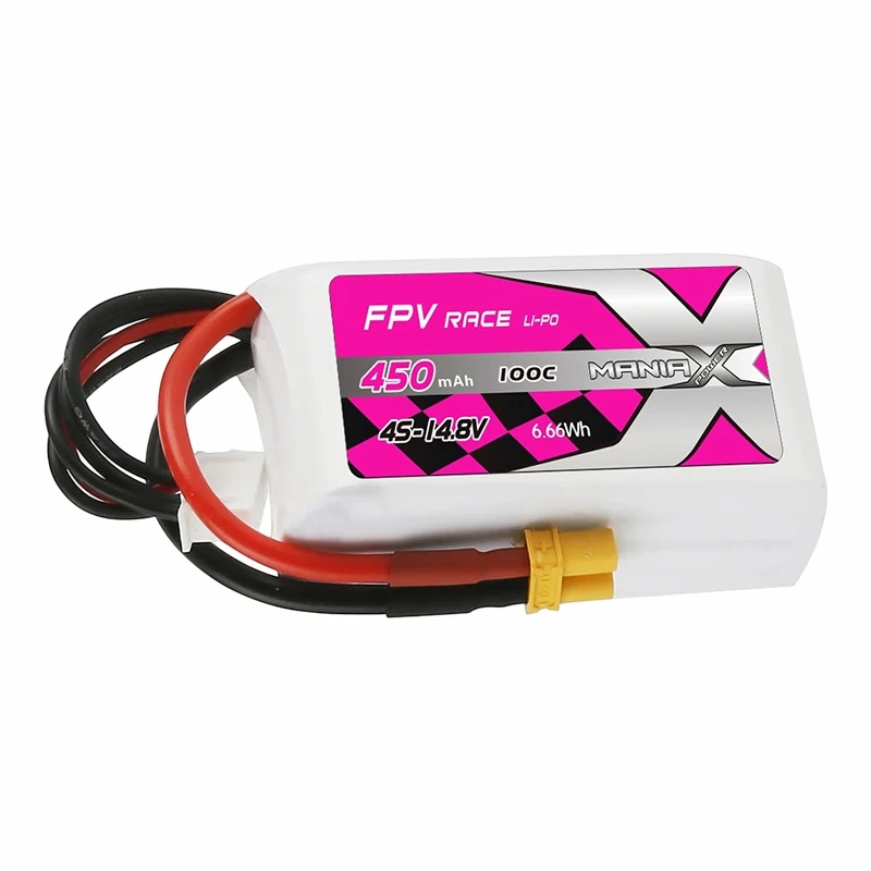 4S-14.8V 450mAh 100C FPV ریسنگ Lipo بیٹری
