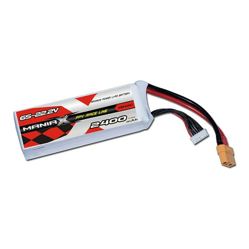 6S-22.2V 2400mAh 150C FPV ریسنگ Lipo بیٹری