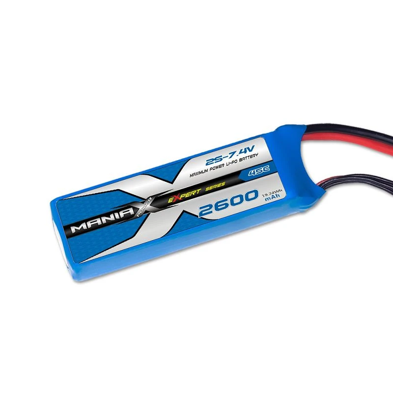 ManiaX 2S-7.4V 2600mAh 45C RX Lipo بیٹری
